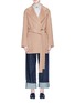 Main View - Click To Enlarge - ACNE STUDIOS - 'Anyka Doublé' belted wool-cashmere melton coat