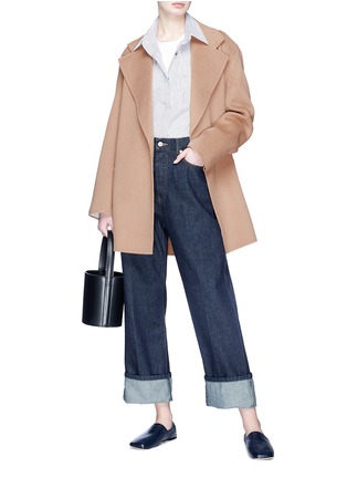 Figure View - Click To Enlarge - ACNE STUDIOS - 'Anyka Doublé' belted wool-cashmere melton coat