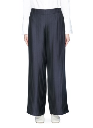 Main View - Click To Enlarge - ACNE STUDIOS - 'Tennessee' pinstripe twill wide leg pants