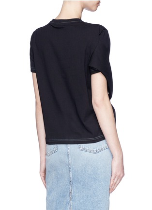 Back View - Click To Enlarge - ACNE STUDIOS - 'Petthy' tie T-shirt
