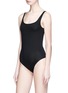 Front View - Click To Enlarge - ACNE STUDIOS - 'Wikly' stretch jersey bodysuit