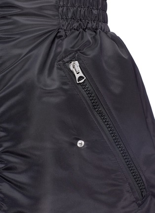 Detail View - Click To Enlarge - ACNE STUDIOS - 'Ahline' elastic waist padded bomber jacket