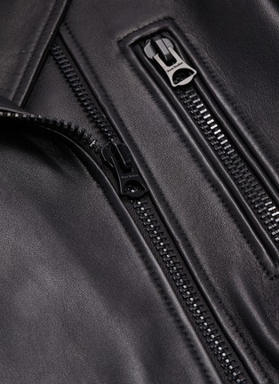  - ACNE STUDIOS - Belted leather biker jacket