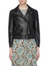 Main View - Click To Enlarge - ACNE STUDIOS - Belted leather biker jacket