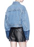 Back View - Click To Enlarge - ACNE STUDIOS - 'Kremi' frayed cropped denim jacket