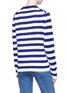 Back View - Click To Enlarge - ACNE STUDIOS - 'Nalon Striped Face' patch sweater