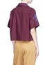 Back View - Click To Enlarge - ACNE STUDIOS - 'Livvi' floral embroidered short sleeve shirt