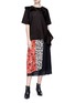 Figure View - Click To Enlarge - ACNE STUDIOS - 'Hayett' floral print mock wrap crepe culottes