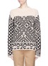 Main View - Click To Enlarge - ACNE STUDIOS - 'Rhia' colourblock graphic jacquard sweater