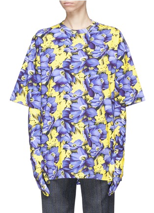Main View - Click To Enlarge - BALENCIAGA - Floral print jersey top