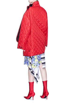 Back View - Click To Enlarge - BALENCIAGA - Pulled quilted padded hunter jacket