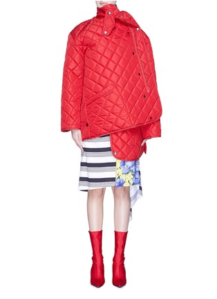 Main View - Click To Enlarge - BALENCIAGA - Pulled quilted padded hunter jacket