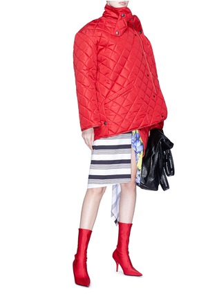 Figure View - Click To Enlarge - BALENCIAGA - Pulled quilted padded hunter jacket