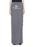 Main View - Click To Enlarge - BALENCIAGA - Logo print ribbon tie maxi wrap skirt