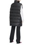 Back View - Click To Enlarge - BALENCIAGA - Scarf hood oversized down puffer vest