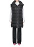 Main View - Click To Enlarge - BALENCIAGA - Scarf hood oversized down puffer vest