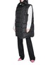 Figure View - Click To Enlarge - BALENCIAGA - Scarf hood oversized down puffer vest