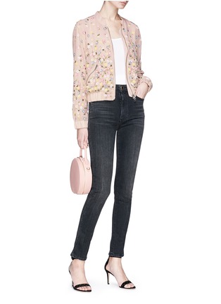 Figure View - Click To Enlarge - NEEDLE & THREAD - Floral embellished bomber jacket