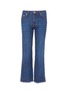 Main View - Click To Enlarge - MSGM - Logo stripe cropped flared jeans