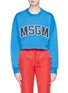 Main View - Click To Enlarge - MSGM - Logo patch cropped sweatshirt