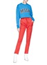 Figure View - Click To Enlarge - MSGM - Logo patch cropped sweatshirt