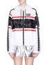 Main View - Click To Enlarge - MSGM - x Diadora stripe lace zip jacket