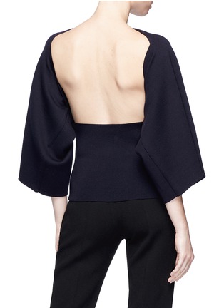 Back View - Click To Enlarge - MS MIN - Kimono sleeve convertible bustier sweater