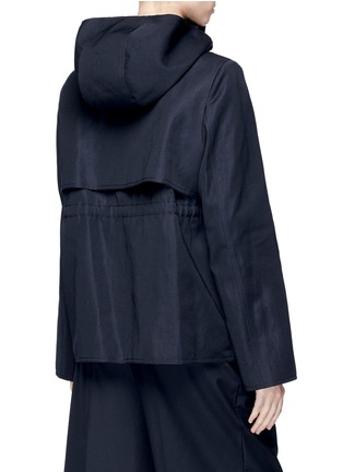Back View - Click To Enlarge - MS MIN - Drawstring hooded jacket