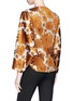 Back View - Click To Enlarge - MS MIN - Floral jacquard batwing sleeve jacket