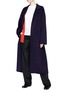 Figure View - Click To Enlarge - MS MIN - Belted wool melton open coat