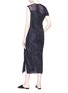 Figure View - Click To Enlarge - MS MIN - Drape mesh shoulder ruched crinkled dress