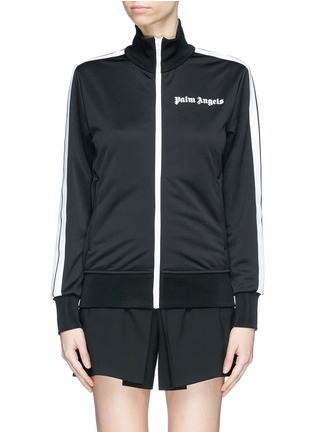 Main View - Click To Enlarge - PALM ANGELS - Stripe trim track jacket