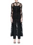 Main View - Click To Enlarge - ALEXANDER MCQUEEN - Guipure lace high low hem top