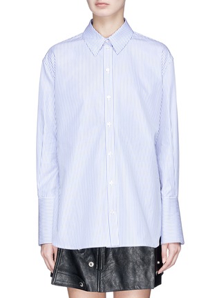 Main View - Click To Enlarge - ALEXANDER MCQUEEN - Stripe cotton poplin shirt