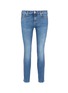 Main View - Click To Enlarge - ALEXANDER MCQUEEN - Stripe outseam cropped jeans