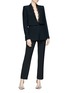 Figure View - Click To Enlarge - ALEXANDER MCQUEEN - Sarabande lace layered suiting jacket