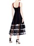 Figure View - Click To Enlarge - ALEXANDER MCQUEEN - Floral jacquard patchwork midi dress
