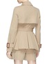 Back View - Click To Enlarge - ALEXANDER MCQUEEN - Belted layered gabardine trench coat