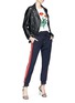 Figure View - Click To Enlarge - ALEXANDER MCQUEEN - Stripe outseam jogging pants