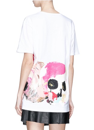 Back View - Click To Enlarge - ALEXANDER MCQUEEN - Skull print T-shirt