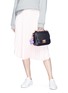 Front View - Click To Enlarge - SOPHIA WEBSTER - 'Eloise' flower charm leather crossbody bag