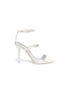 Main View - Click To Enlarge - SOPHIA WEBSTER - 'Rosalind' crystal pavé heel velvet sandals
