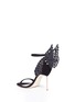 Detail View - Click To Enlarge - SOPHIA WEBSTER - 'Evangeline' strass angel wing suede sandals