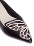 Detail View - Click To Enlarge - SOPHIA WEBSTER - 'Bibi Butterfly' wing embroidered leather flats