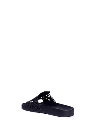 Detail View - Click To Enlarge - SOPHIA WEBSTER - 'Lia Butterfly' cutout PVC slide sandals