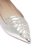 Detail View - Click To Enlarge - SOPHIA WEBSTER - 'Bibi Butterfly' wing embroidered mirror leather flats