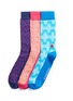 Main View - Click To Enlarge - HOLISOCKS - 'Dynasties' socks 3-pair pack