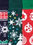 Detail View - Click To Enlarge - HOLISOCKS - 'Holidays' socks 3-pair pack