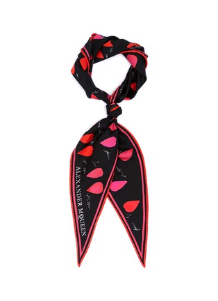 Main View - Click To Enlarge - ALEXANDER MCQUEEN - Petal silk twill scarf