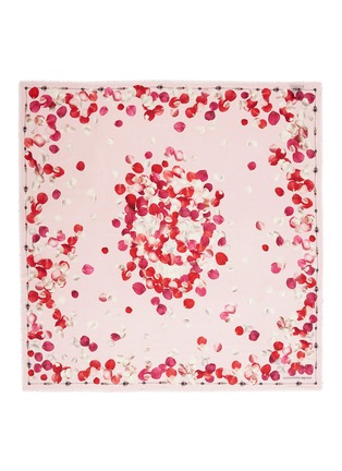 Main View - Click To Enlarge - ALEXANDER MCQUEEN - Petal Skull modal-wool twill scarf